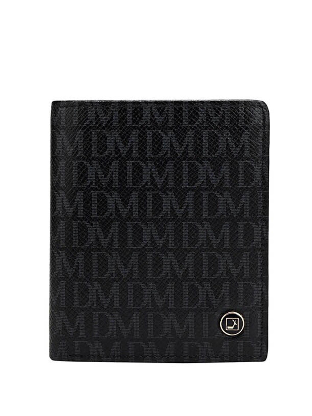 

Da Milano Men Printed Leather Wallets, Black