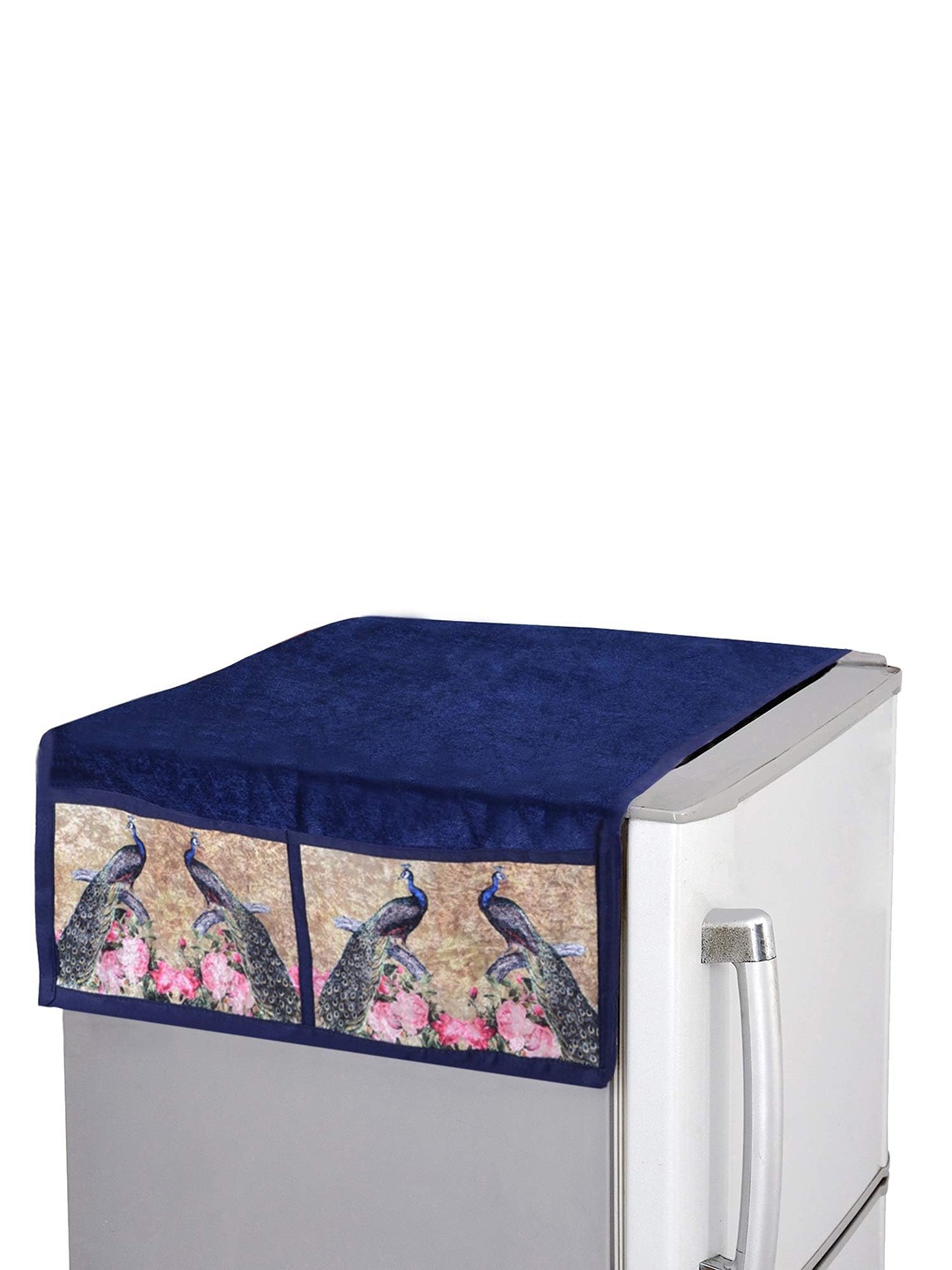 

Dakshya Industries Blue Printed Fridge Top Cover