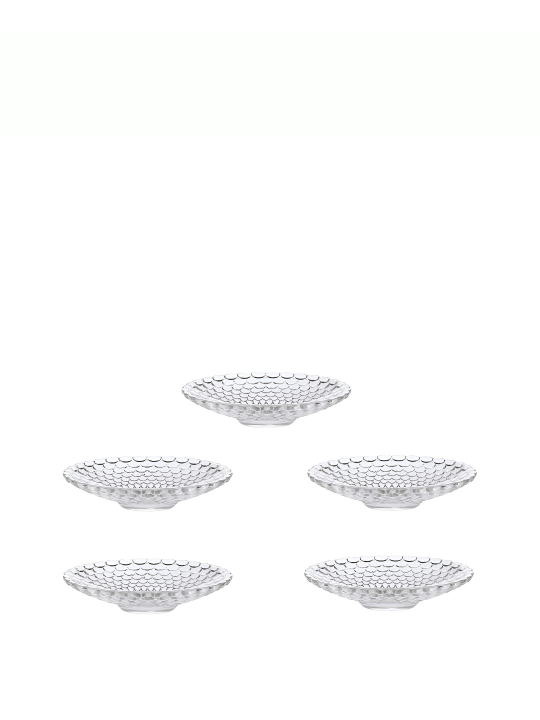 

Afast Transparent 5 Pieces Glass Dishwasher Safe Fruit and Vegetable Basket