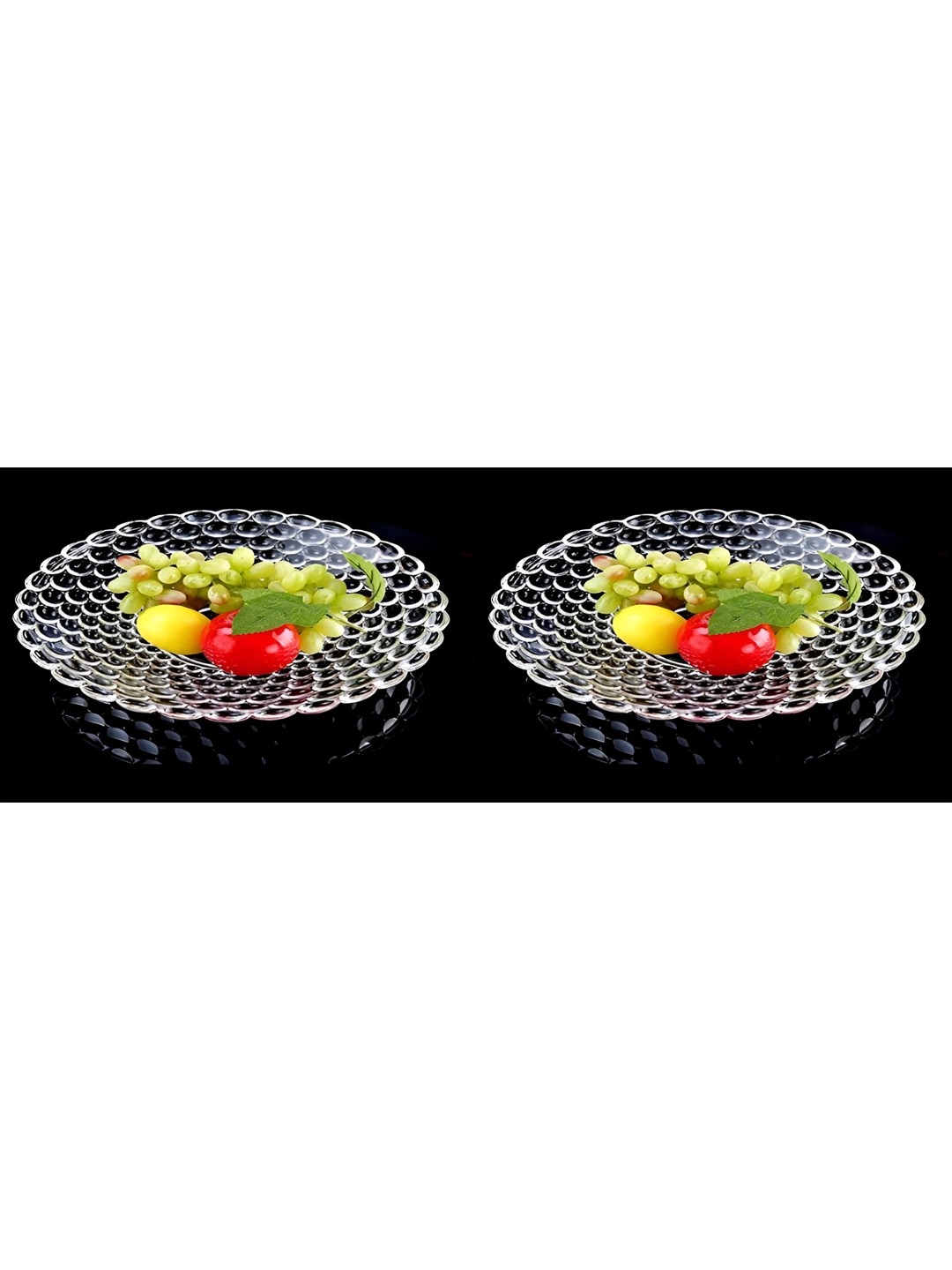 

Afast Transparent 2 Pieces Glass Fruit & Vegetable Baskets