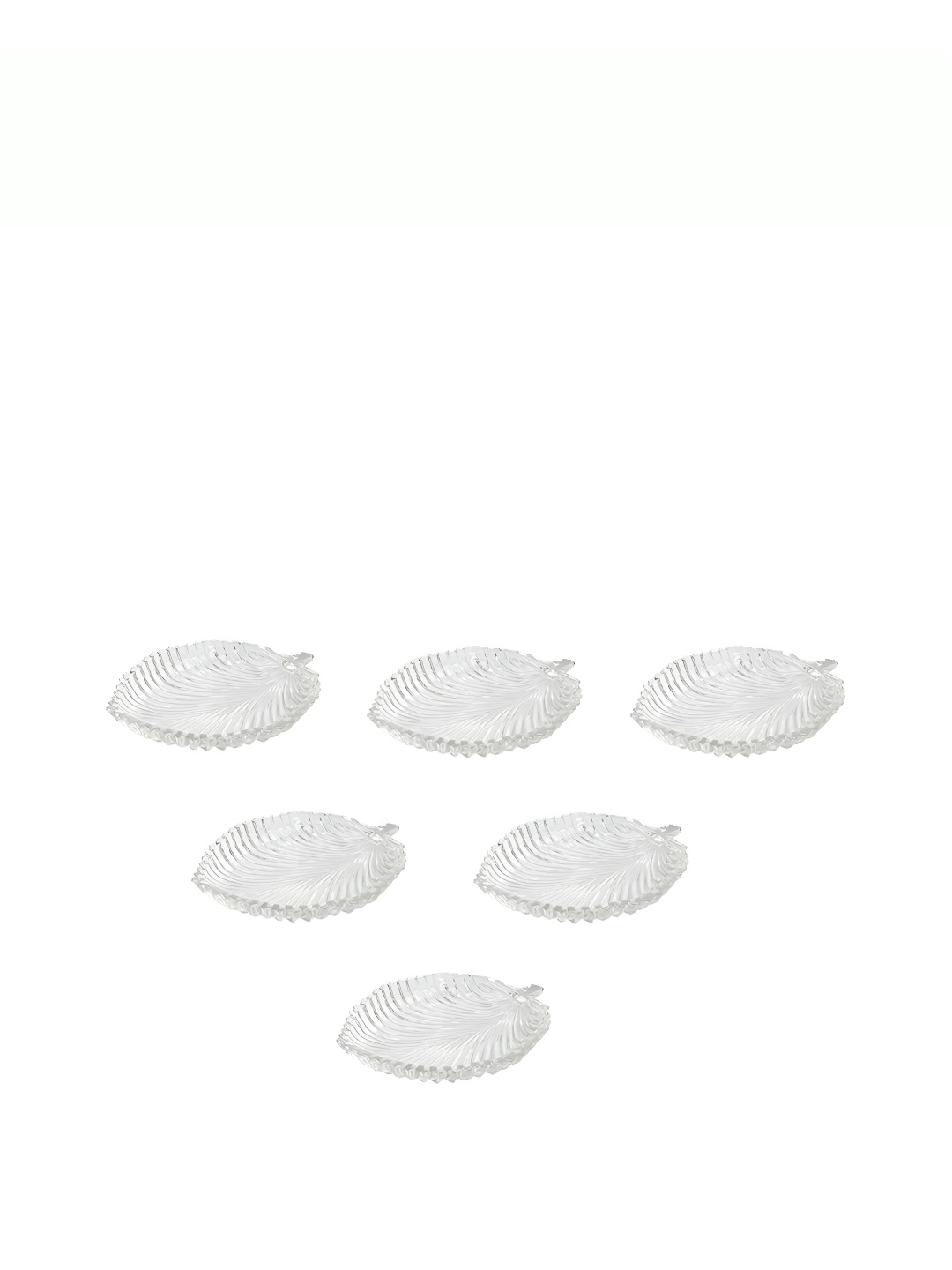 

Afast Transparent 6 Pieces Glass Dishwasher Safe Platters