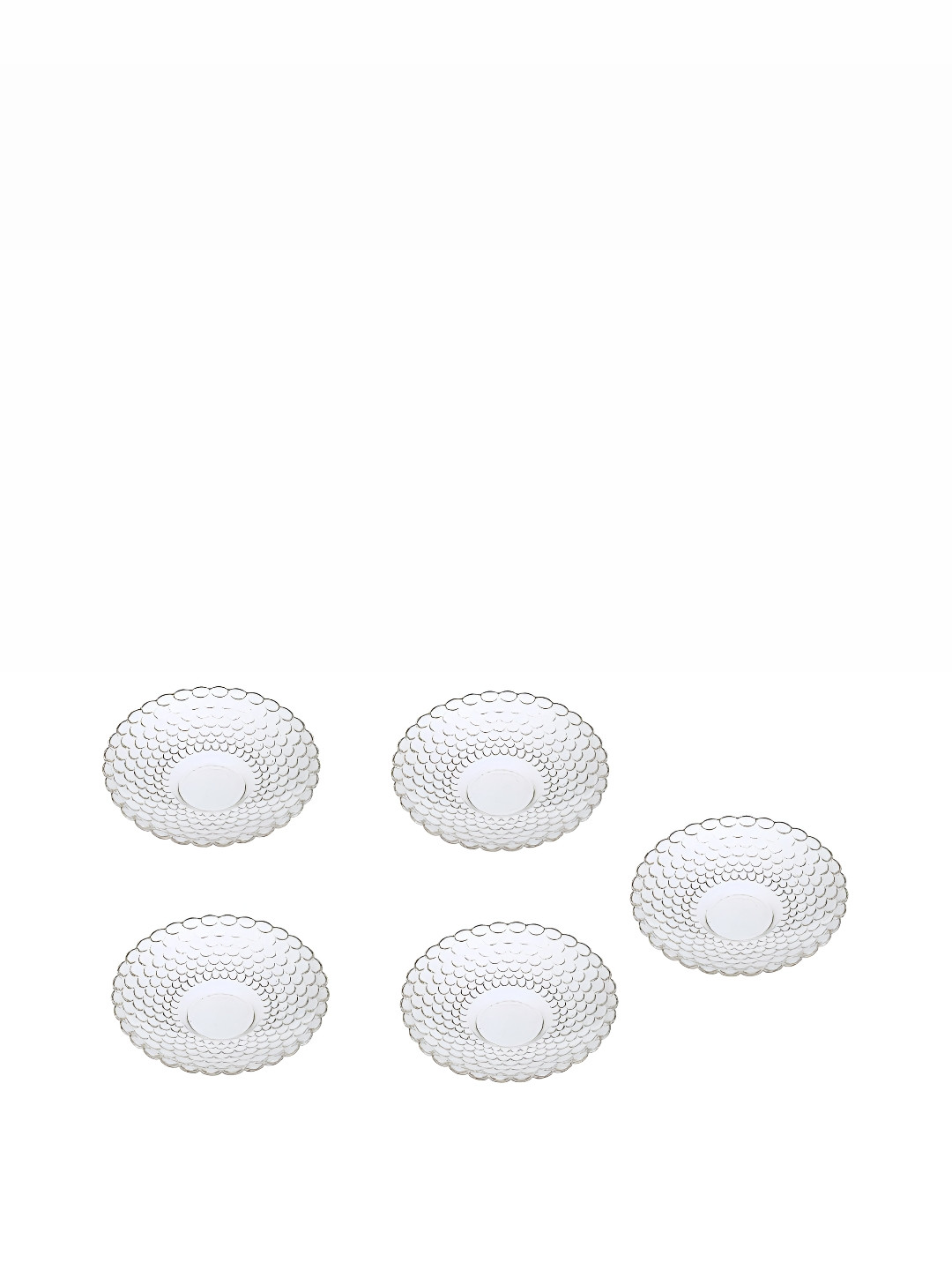 

Afast Transparent 5 Pcs Glass Dishwasher Safe Fruit and Vegetable Basket