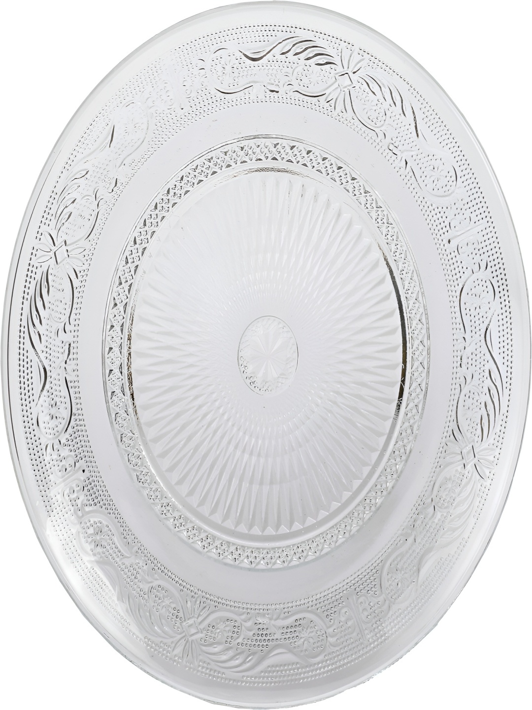 

Afast Transparent Dishwasher Safe Glass Food Platter