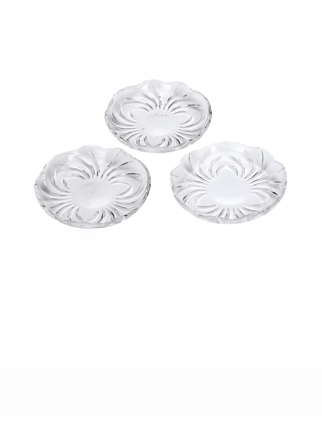 

Afast Transparent 3 Pieces Glass Dishwasher Safe Platters