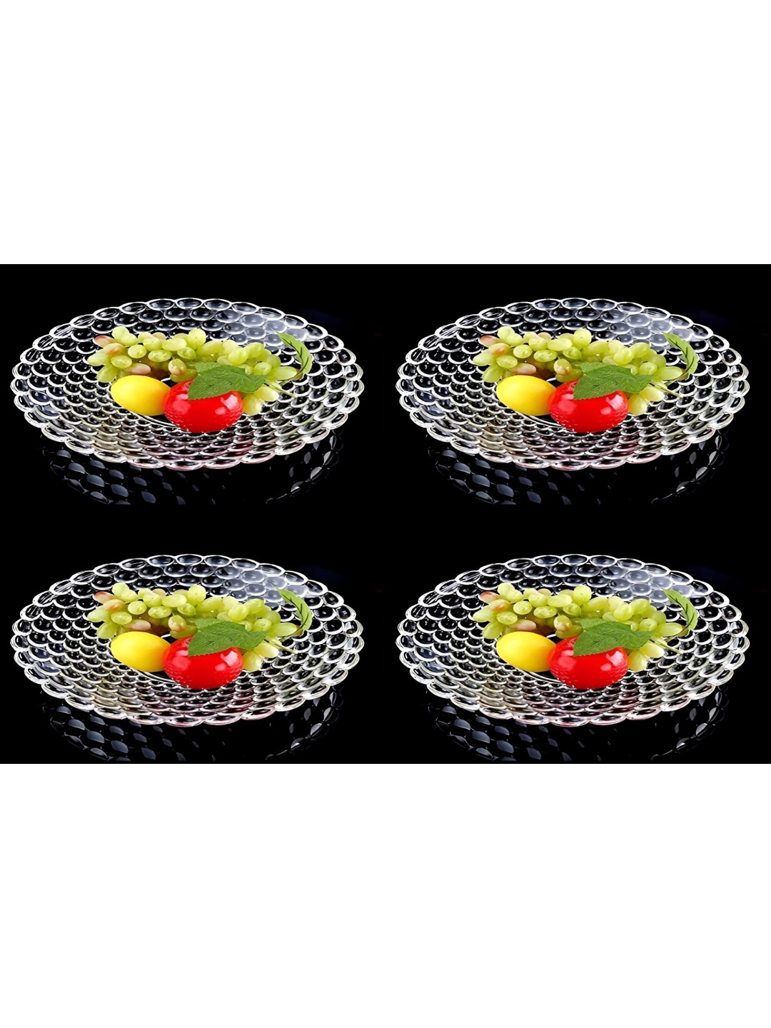 

Afast Transparent 4 Pieces Glass Dishwasher Safe Fruit and Vegetable Basket