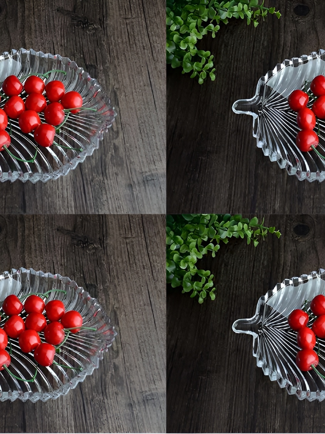 

Afast Transparent 4 Pieces Glass Dishwasher Safe Fruit and Vegetable Basket