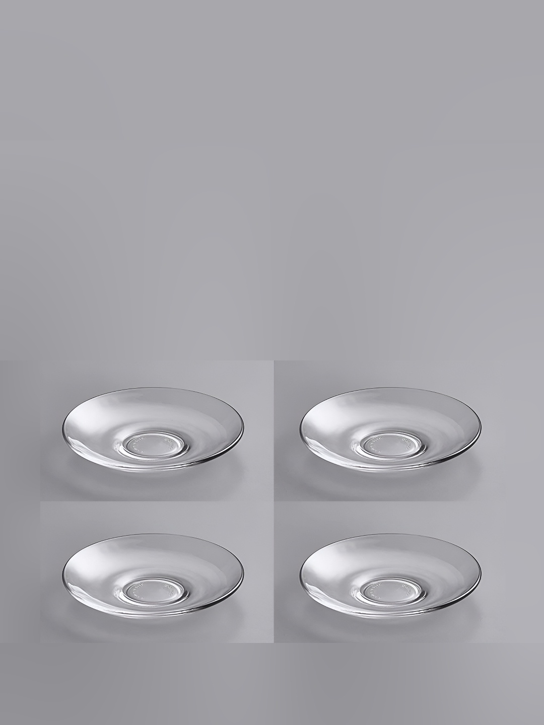 

Afast Transparent 4 Pieces Glass Dishwasher Safe Platters
