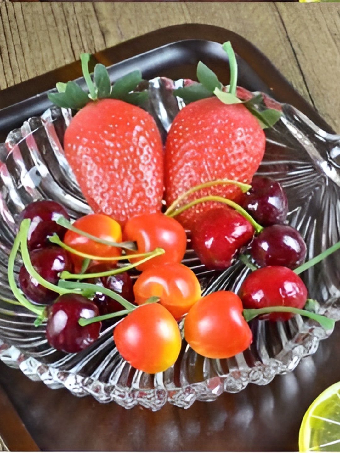

Afast Transparent 3 pieces Glass Dishwasher Safe Serving Food Platters