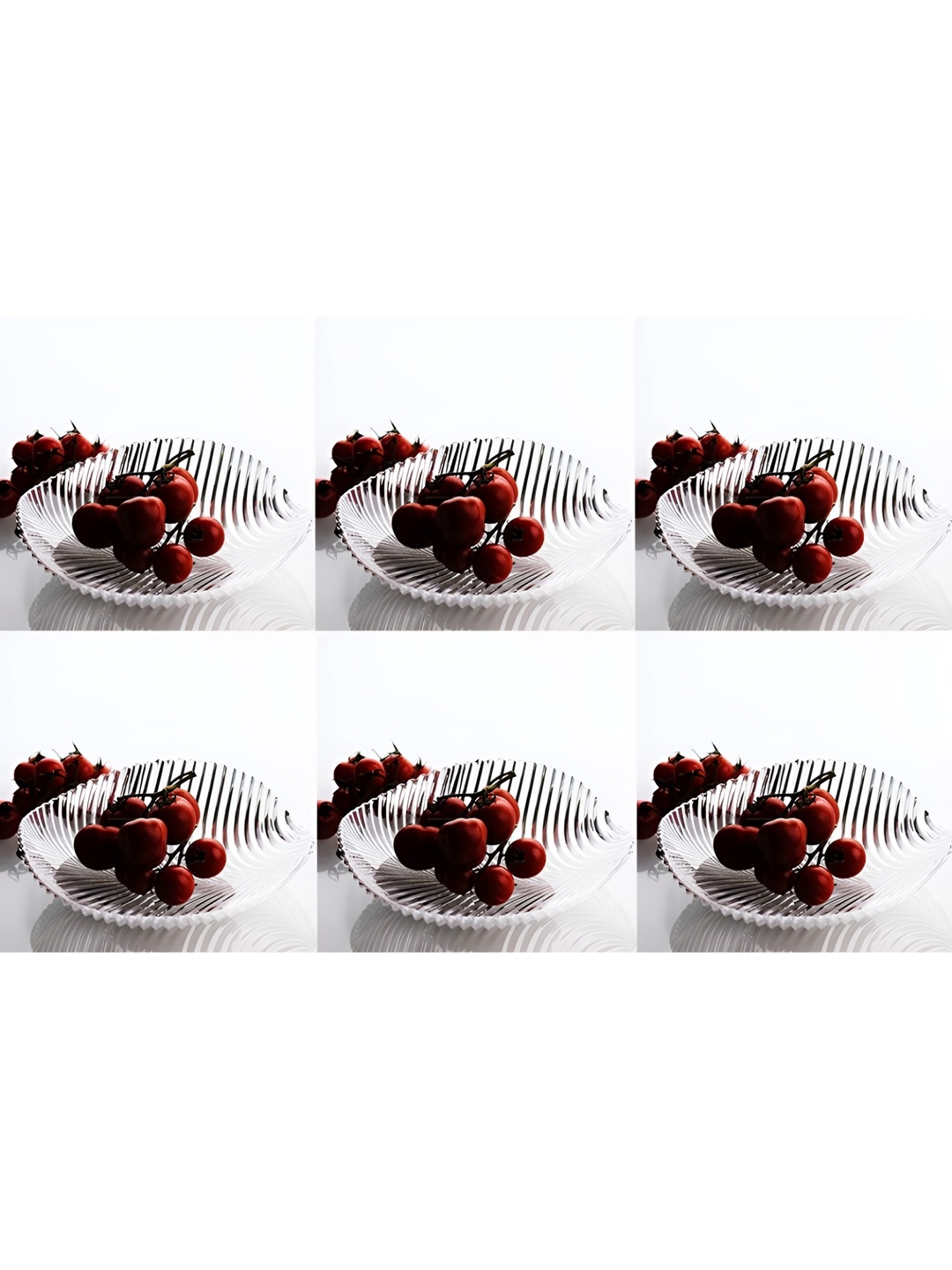 

Afast Transparent 6 Pcs Glass Dishwasher Safe Fruit and Vegetable Basket