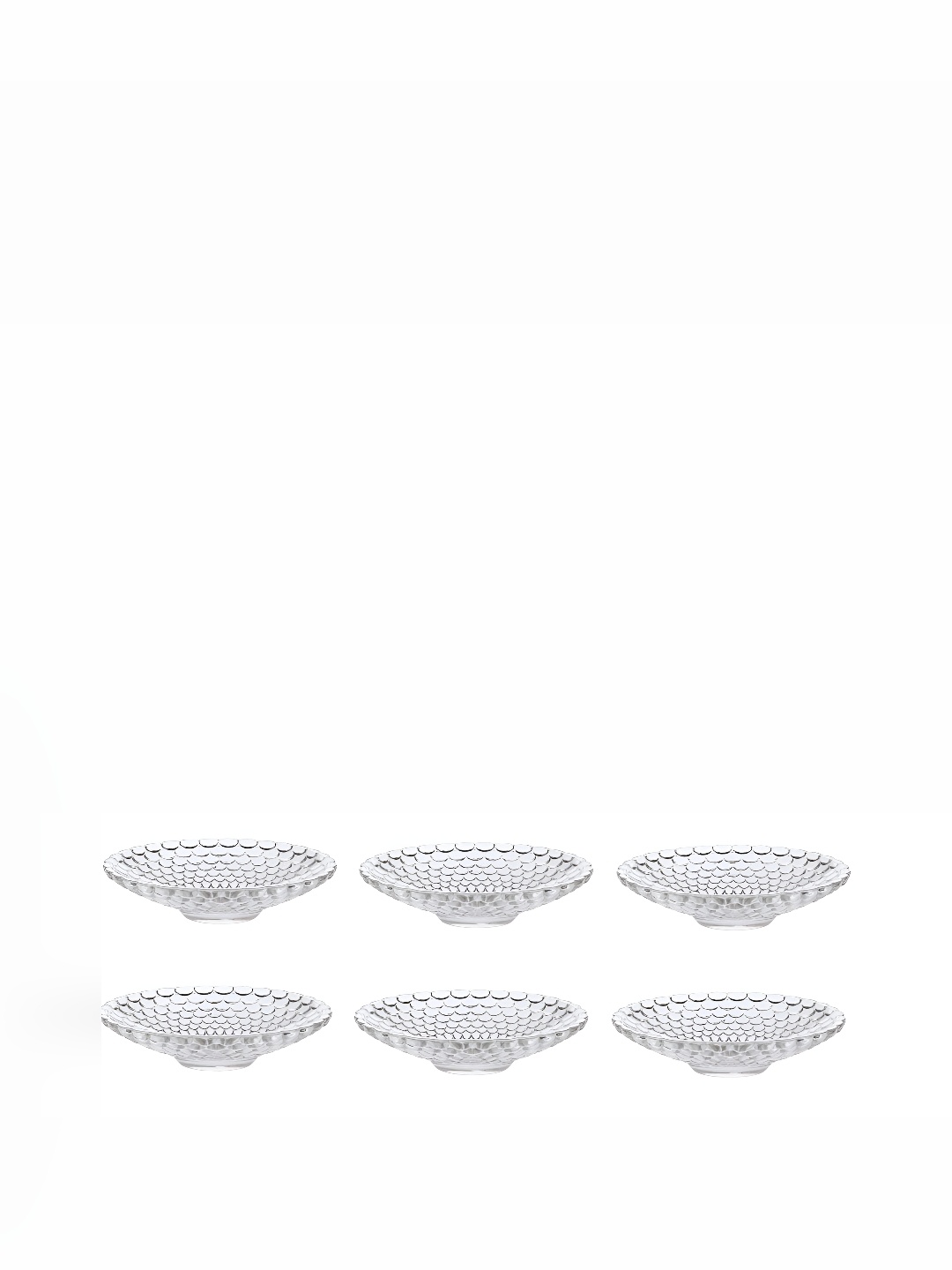 

Afast Transparent 6 Pieces Dishwasher Safe Glass Serving Food Platters