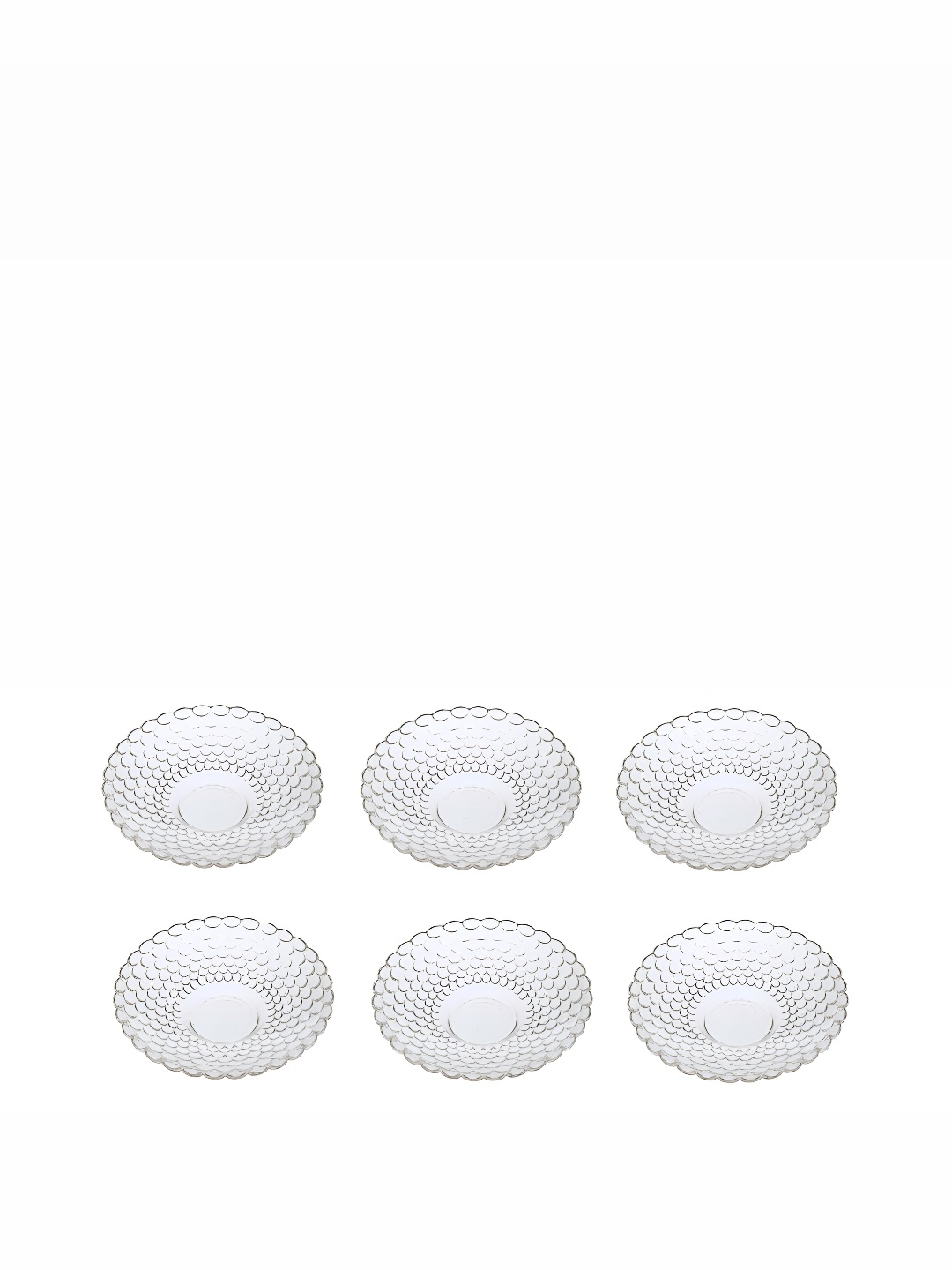 

Afast Transparent 6 Pieces Glass Dishwasher Safe Fruit and Vegetable Plate