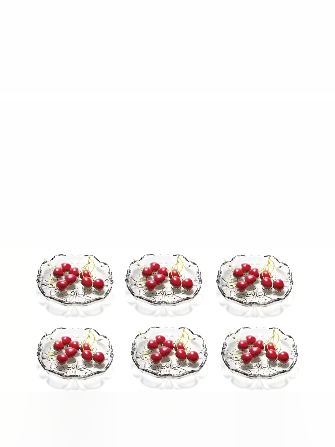 

Afast Transparent 6 Pcs Glass Dishwasher Safe Fruit and Vegetable Basket