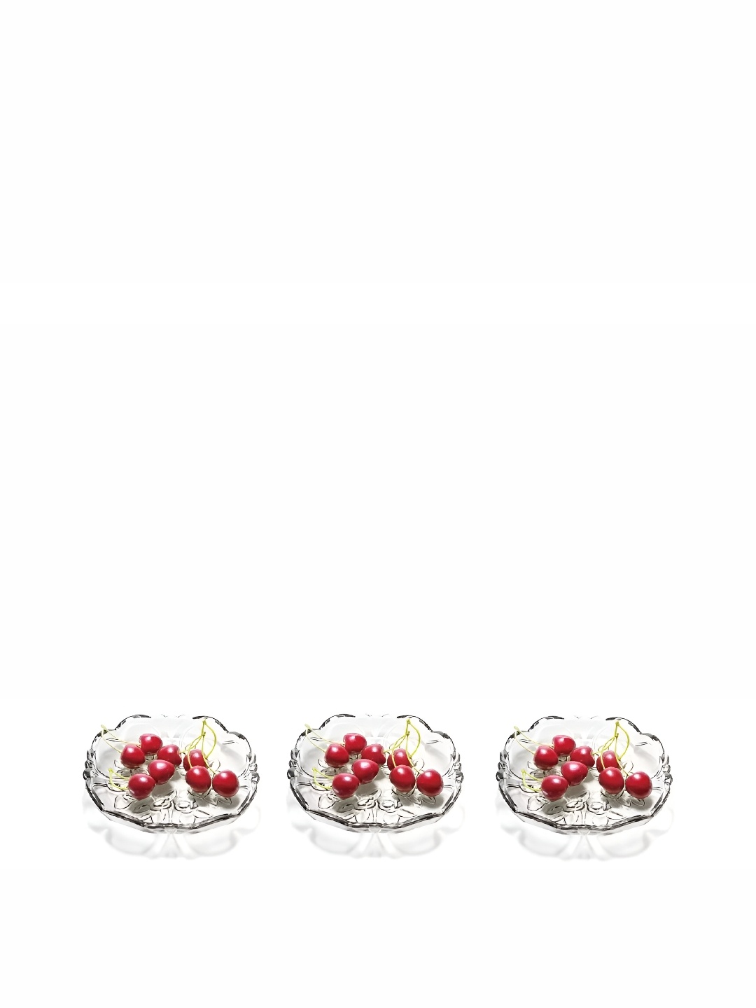 

Afast Transparent 3 Pcs Glass Dishwasher Safe Fruit and Vegetable Basket