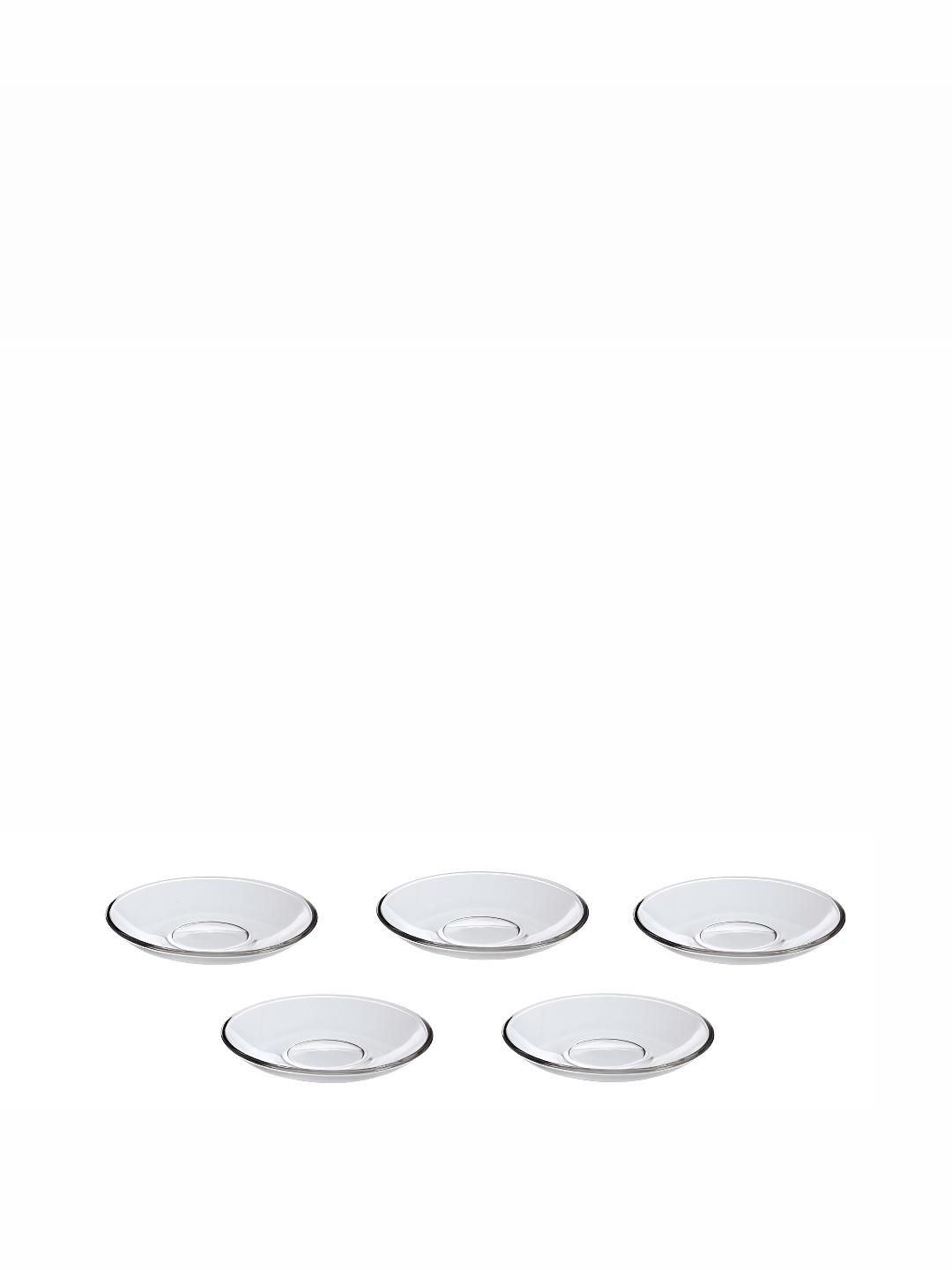 

Afast Transparent Glass Dishwasher Safe PLain Plate