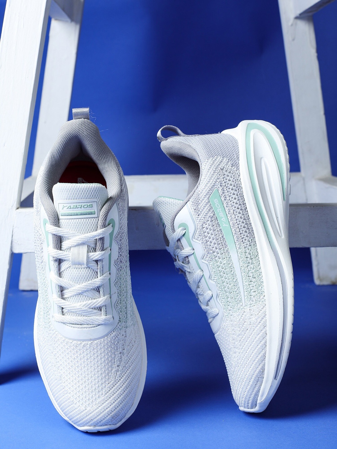 

ABROS Women AMARA Mesh Running Shoes, Off white
