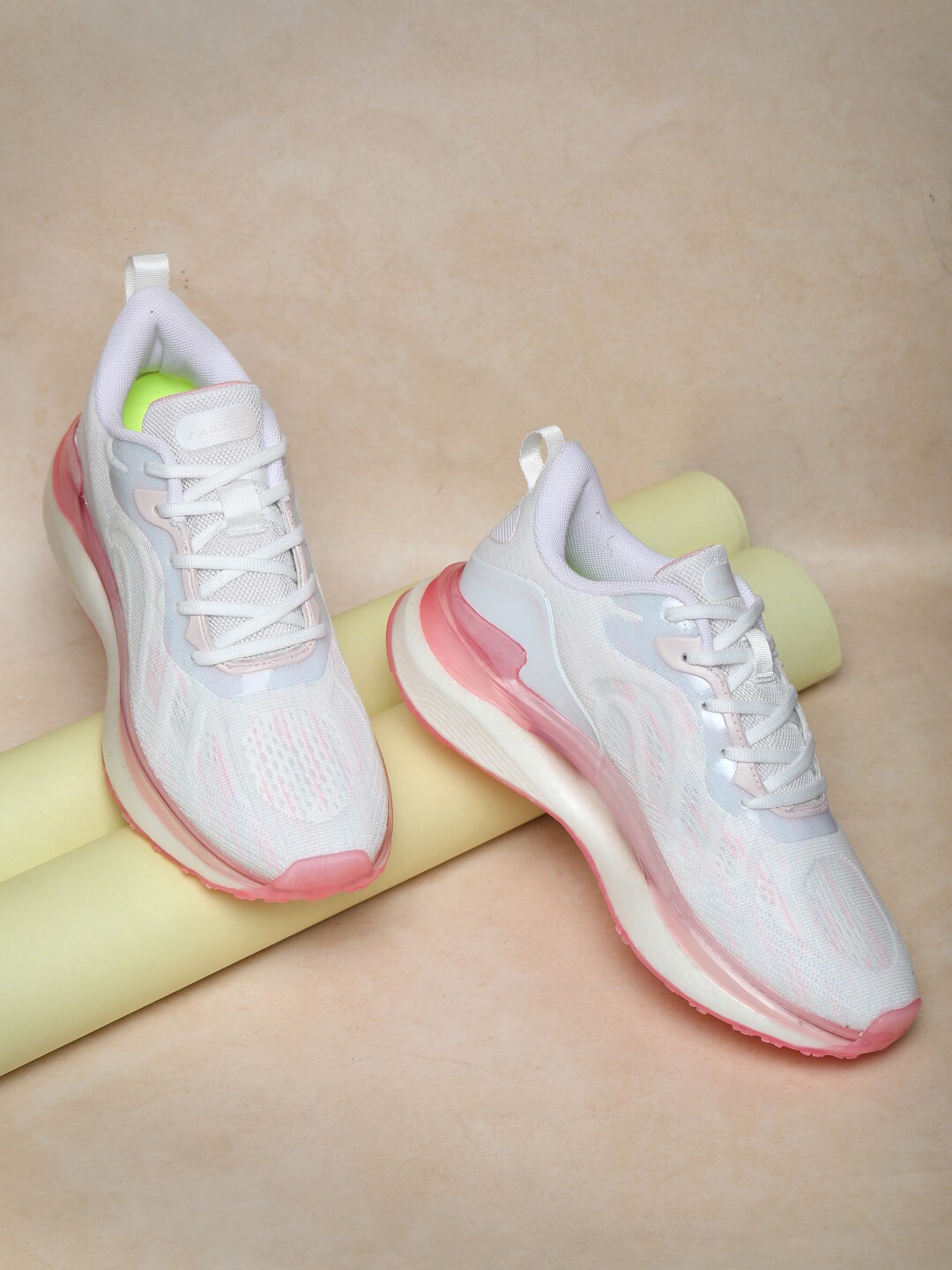 

ABROS Women NAIROBI Mesh Running Shoes, Off white
