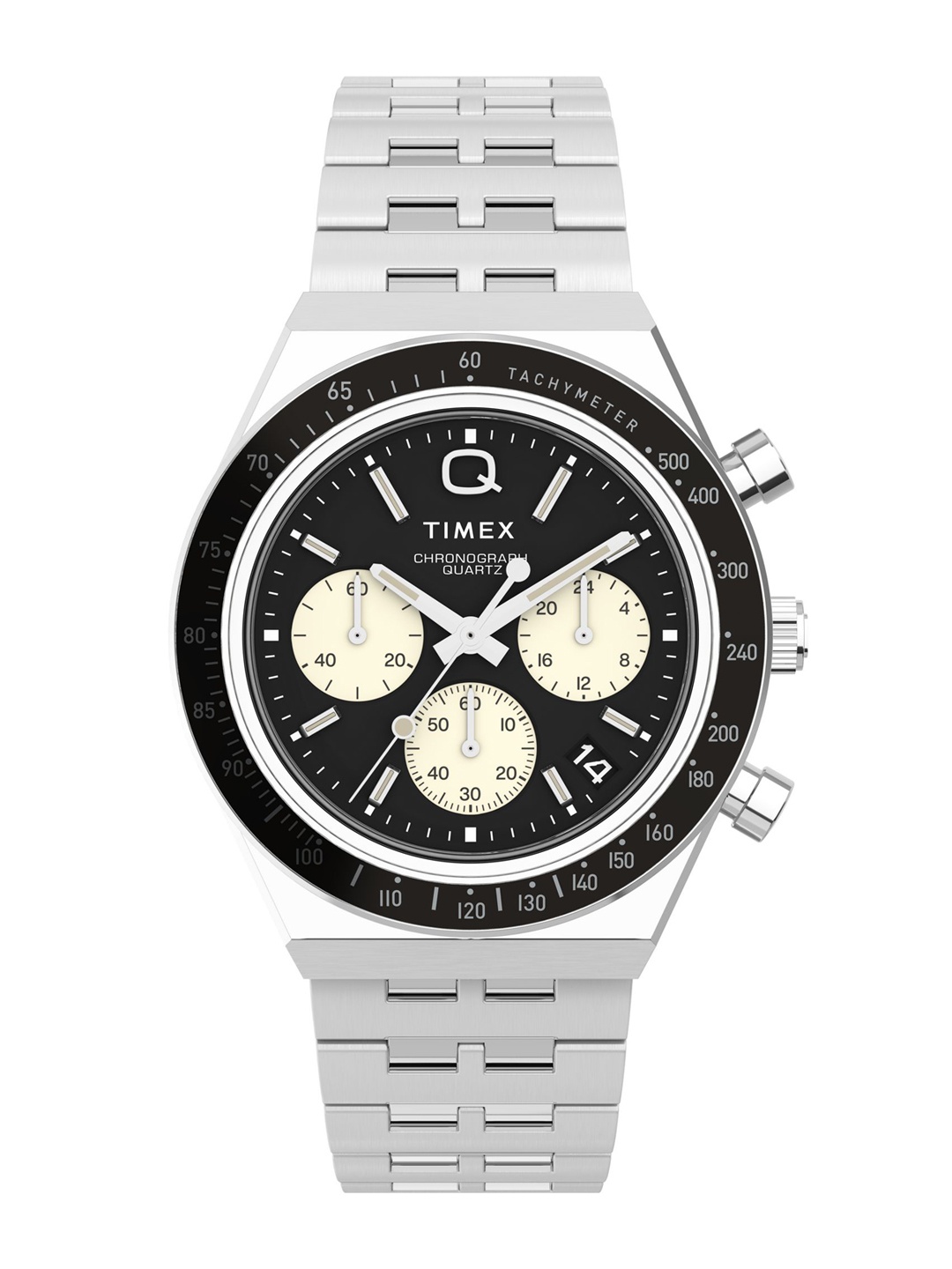 

Timex Men Stainless Steel Straps Analogue Watch TW2V42600UJ, Black