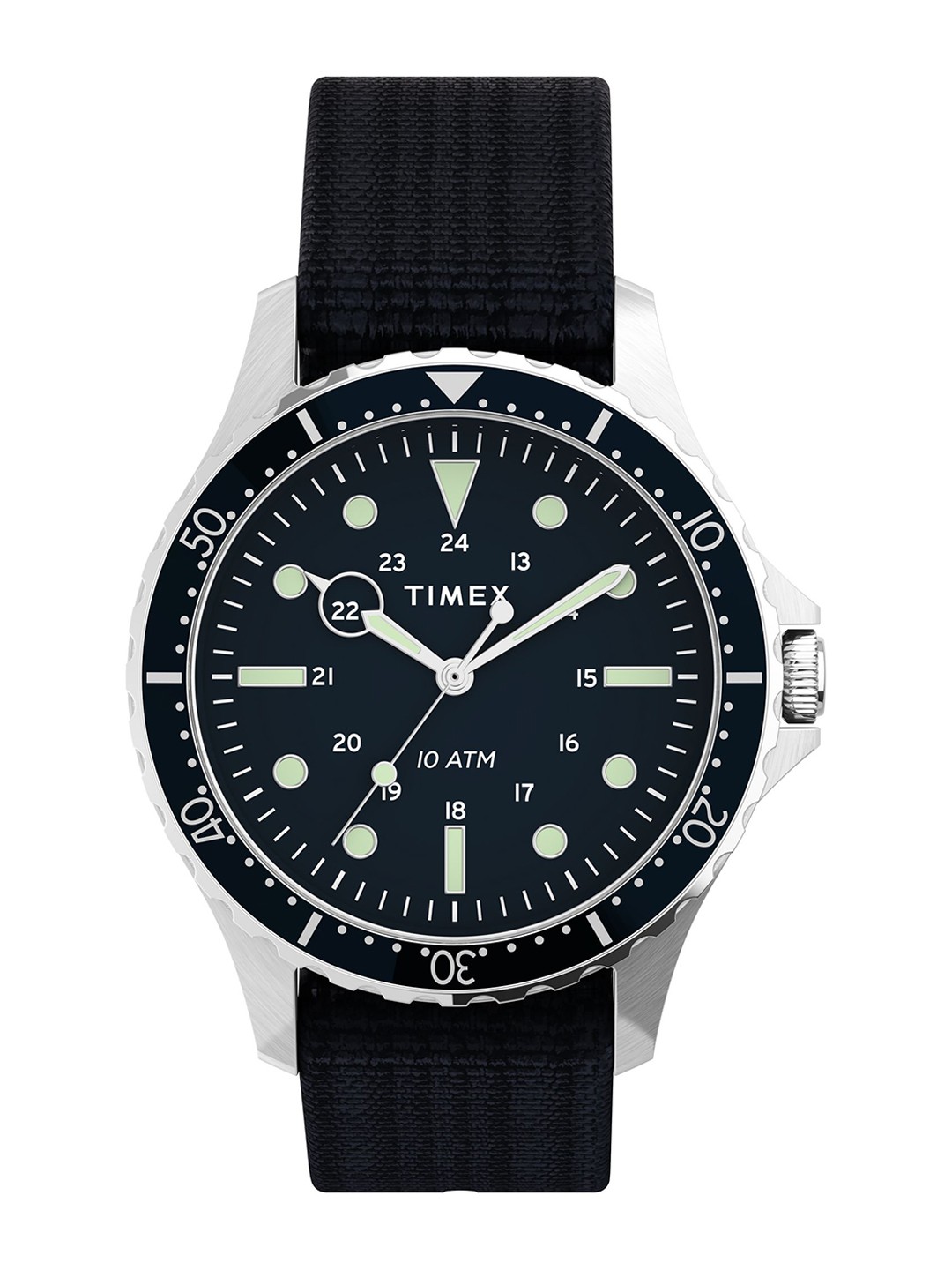 

Timex Men Printed Dial & Textured Canvas Straps Analogue Watch TW2T75400UJ, Blue