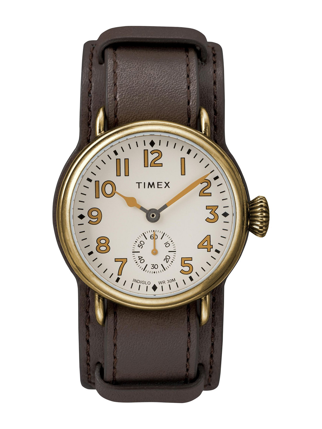 

Timex Men Leather Straps Analogue Watch TW2R87900UJ, Cream