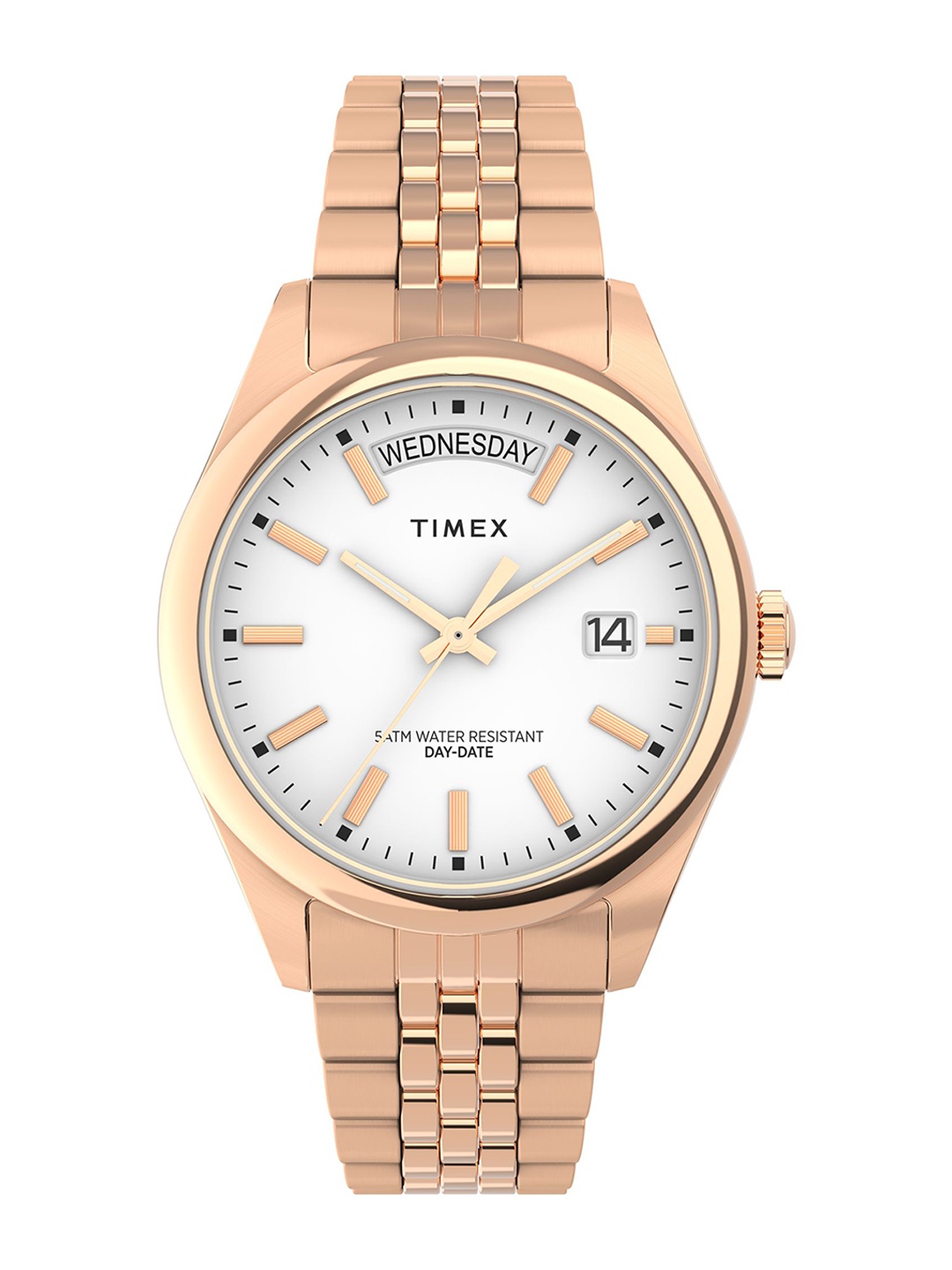 

Timex Women Stainless Steel Bracelet Style Straps Analogue Watch TW2W32200UJ, White