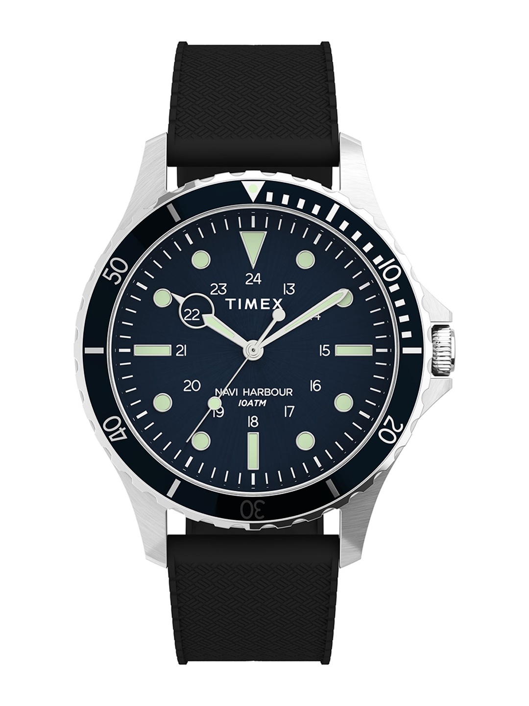 

Timex Men Blue Printed Dial & Bracelet Style Straps Analogue Watch TW2U55700UJ, Navy blue