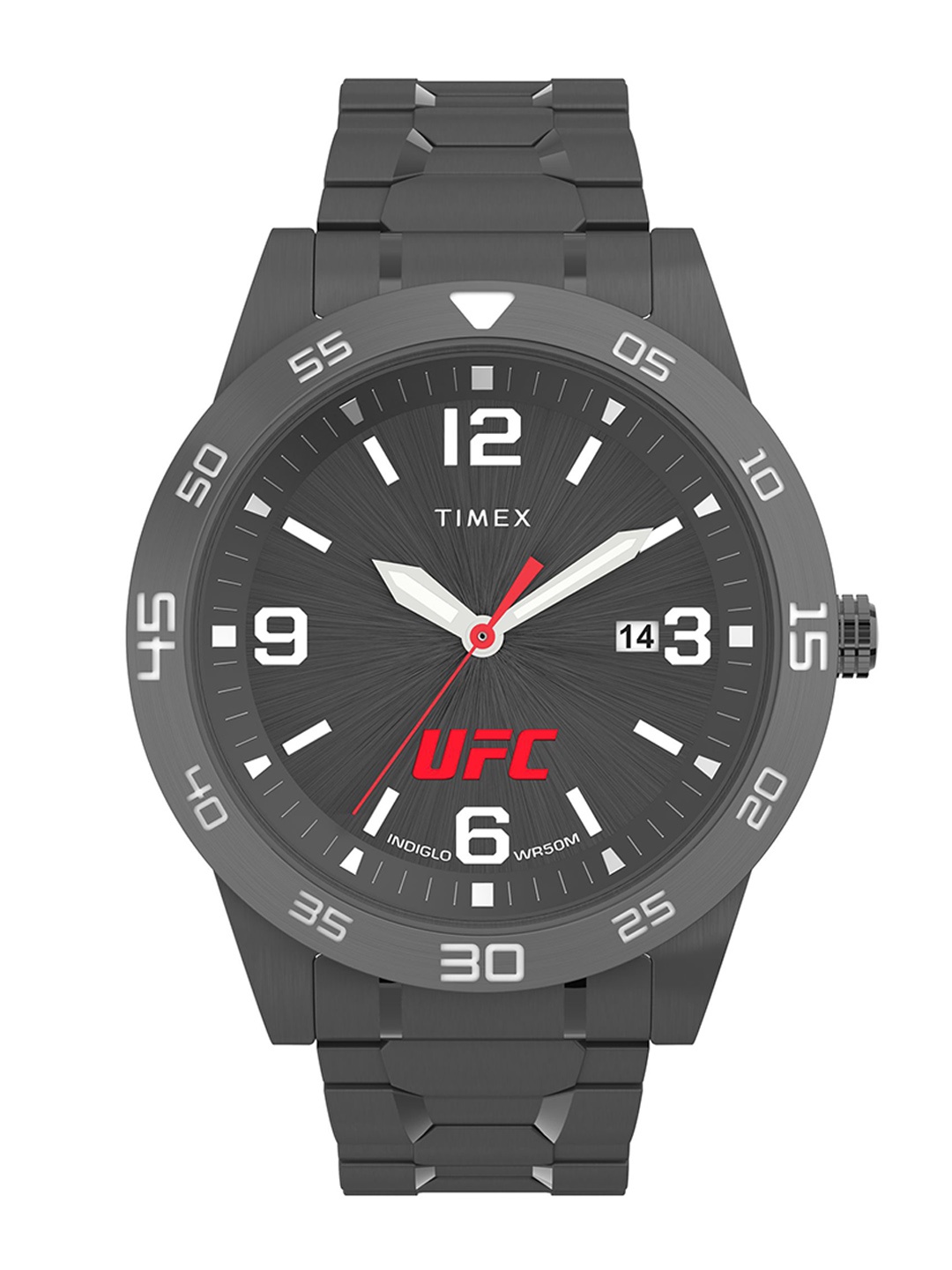 

Timex Men Printed Dial & Stainless Steel Straps Analogue Watch TW2V562000D, Black