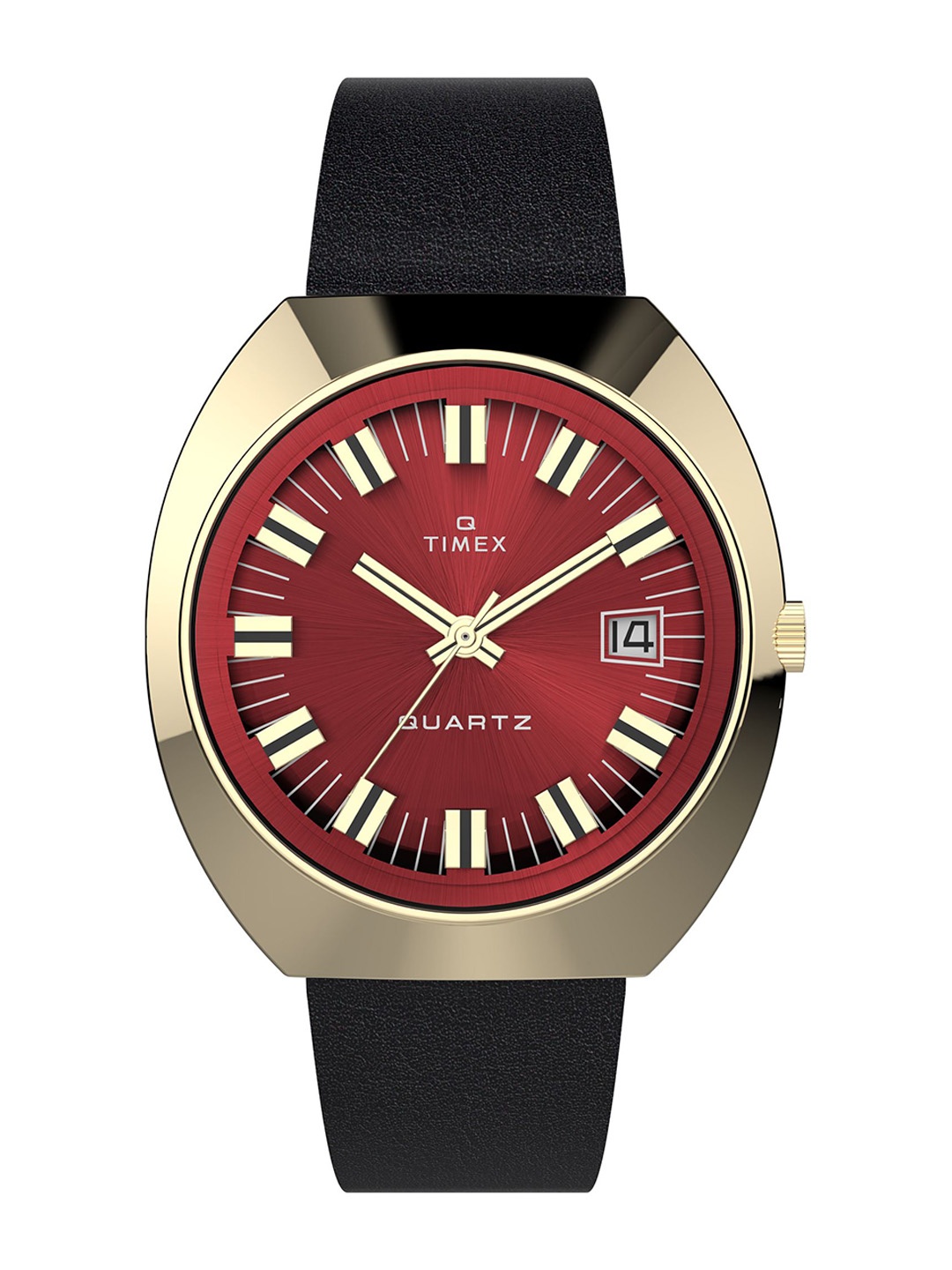 

Timex Men Leather Straps Analogue Watch TW2V25400U9, Burgundy