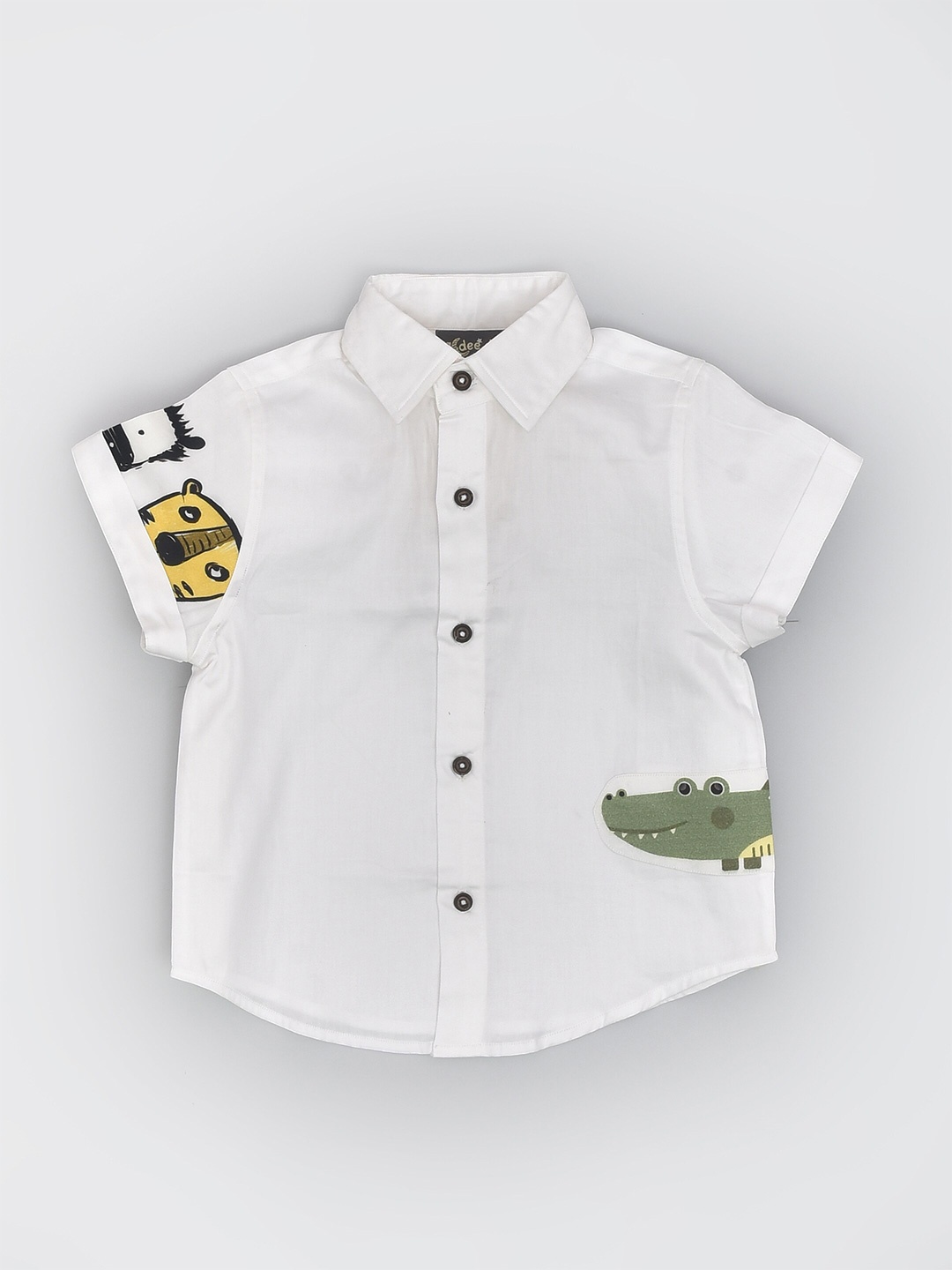 

BAESD Boys Spread Collar Pure Cotton Casual Shirt, White