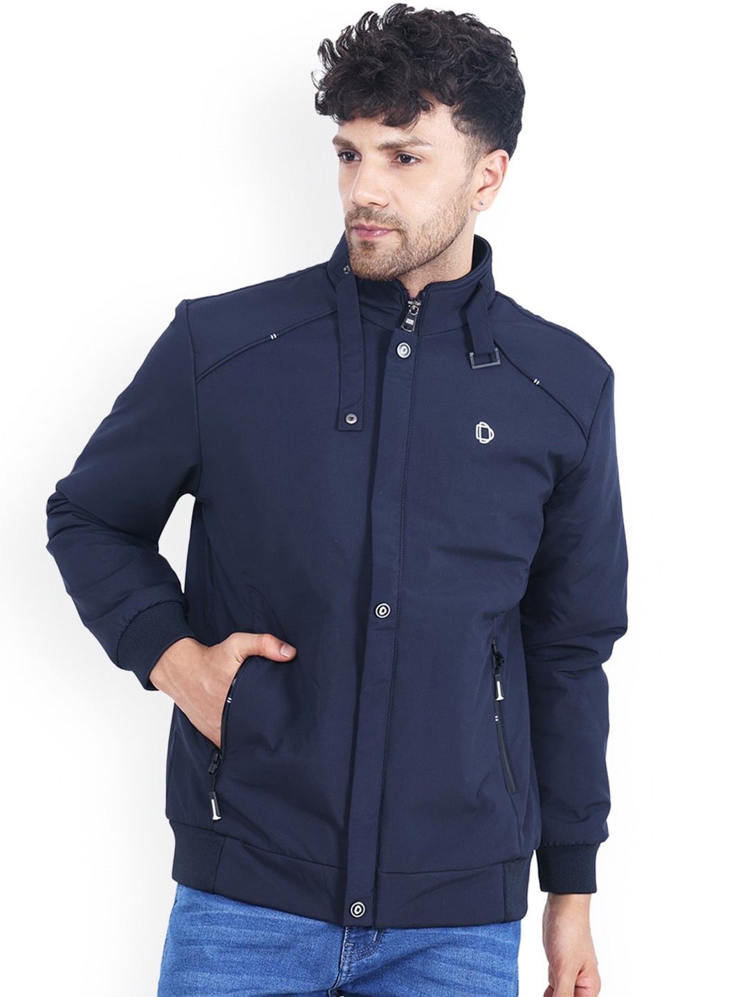 

Dollar Socks Water Resistant Outdoor Bomber Jacket, Navy blue