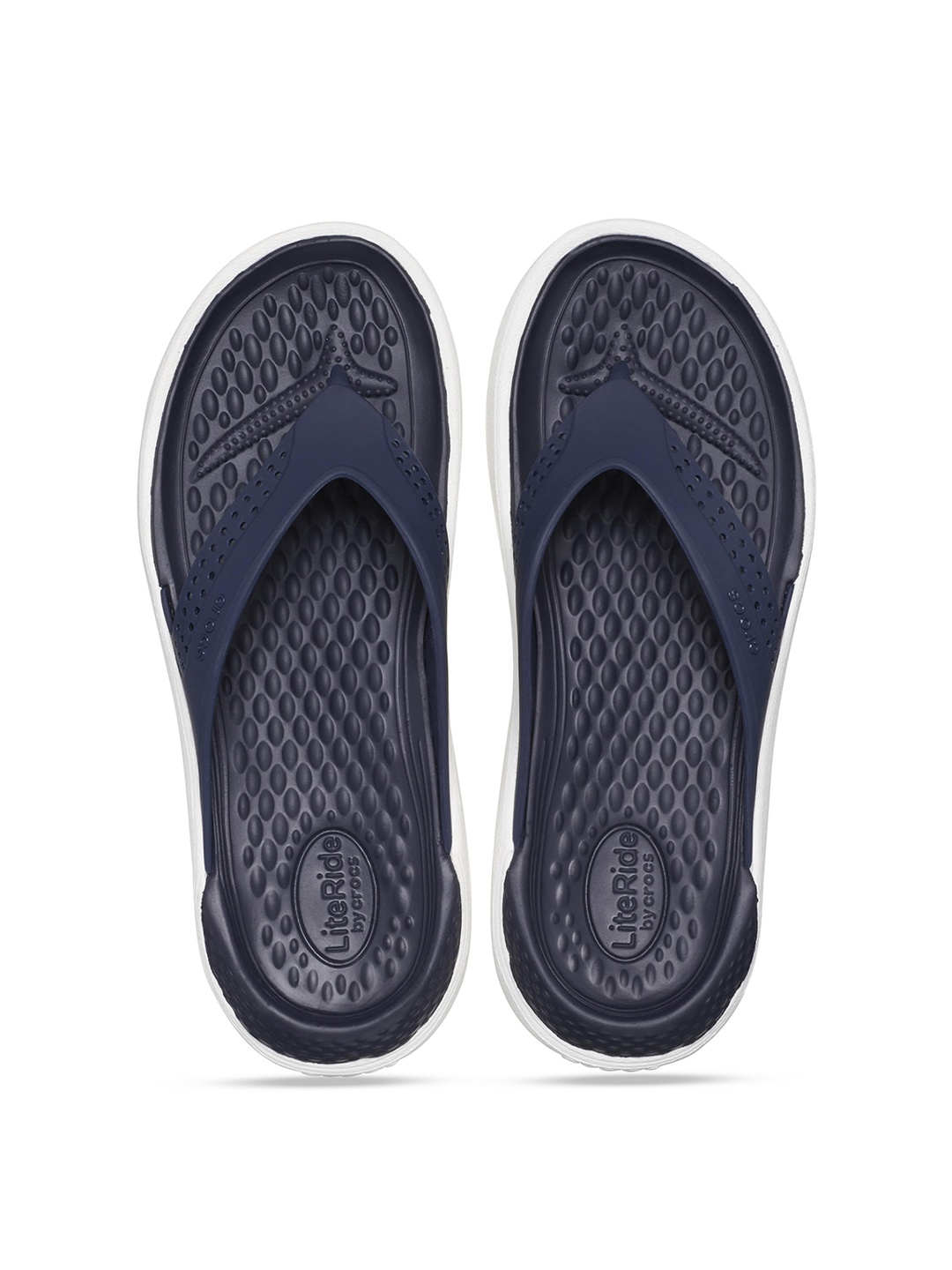 

Crocs Unisex Croslite Thong Flip-Flops, Navy blue