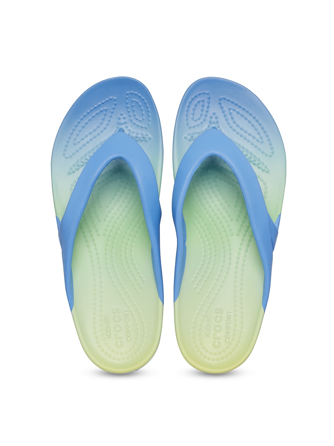 

Crocs Women Colourblocked Croslite Thong Flip-Flops, Blue
