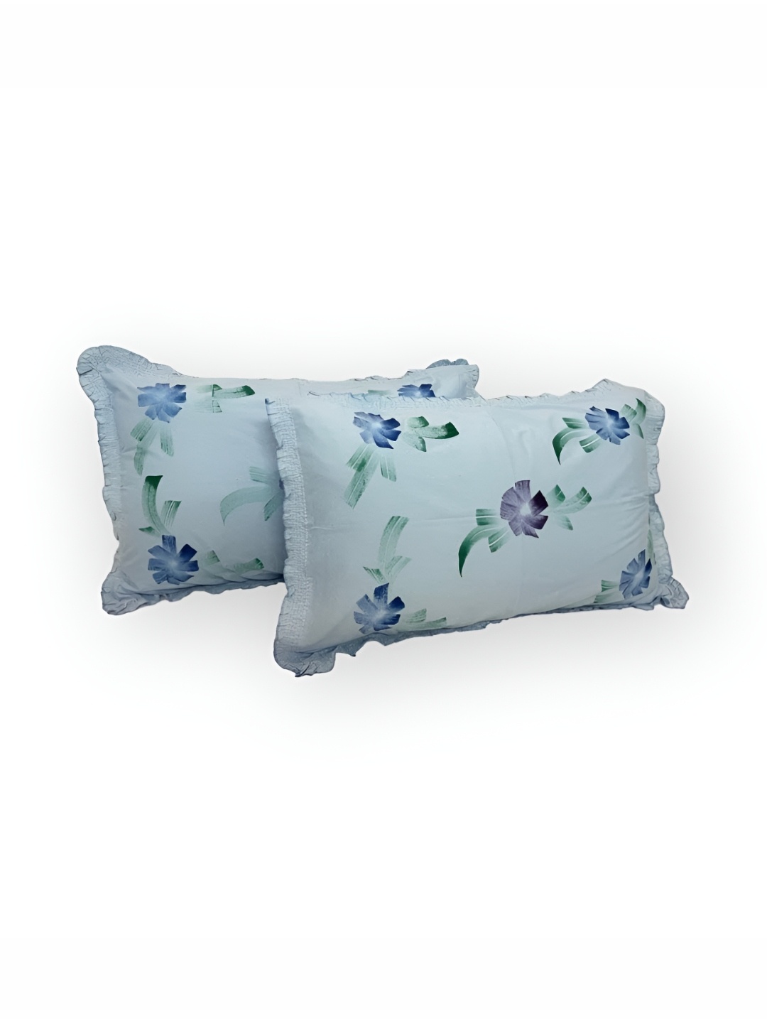 

CASA-NEST Blue 2 Pieces Floral Rectangle Cushion Covers
