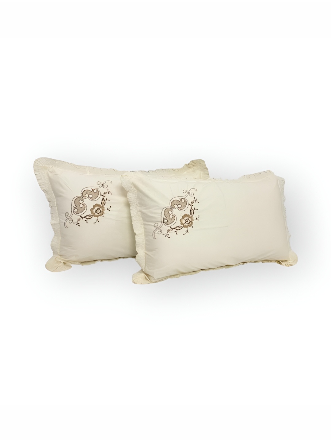 

CASA-NEST Cream-Coloured 2 Pieces Rectangle Pillow Covers