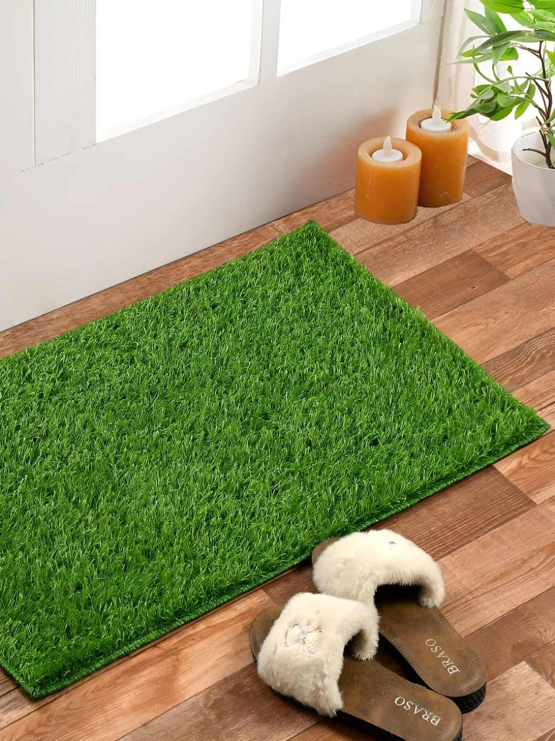 

CASA-NEST Green & Black 30 MM Self-Designed Anti-Skid Doormat