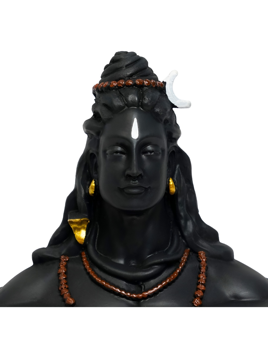 

Navyaksh Black & Gold-Tone Religious Idol Shiva Statue Showpiece