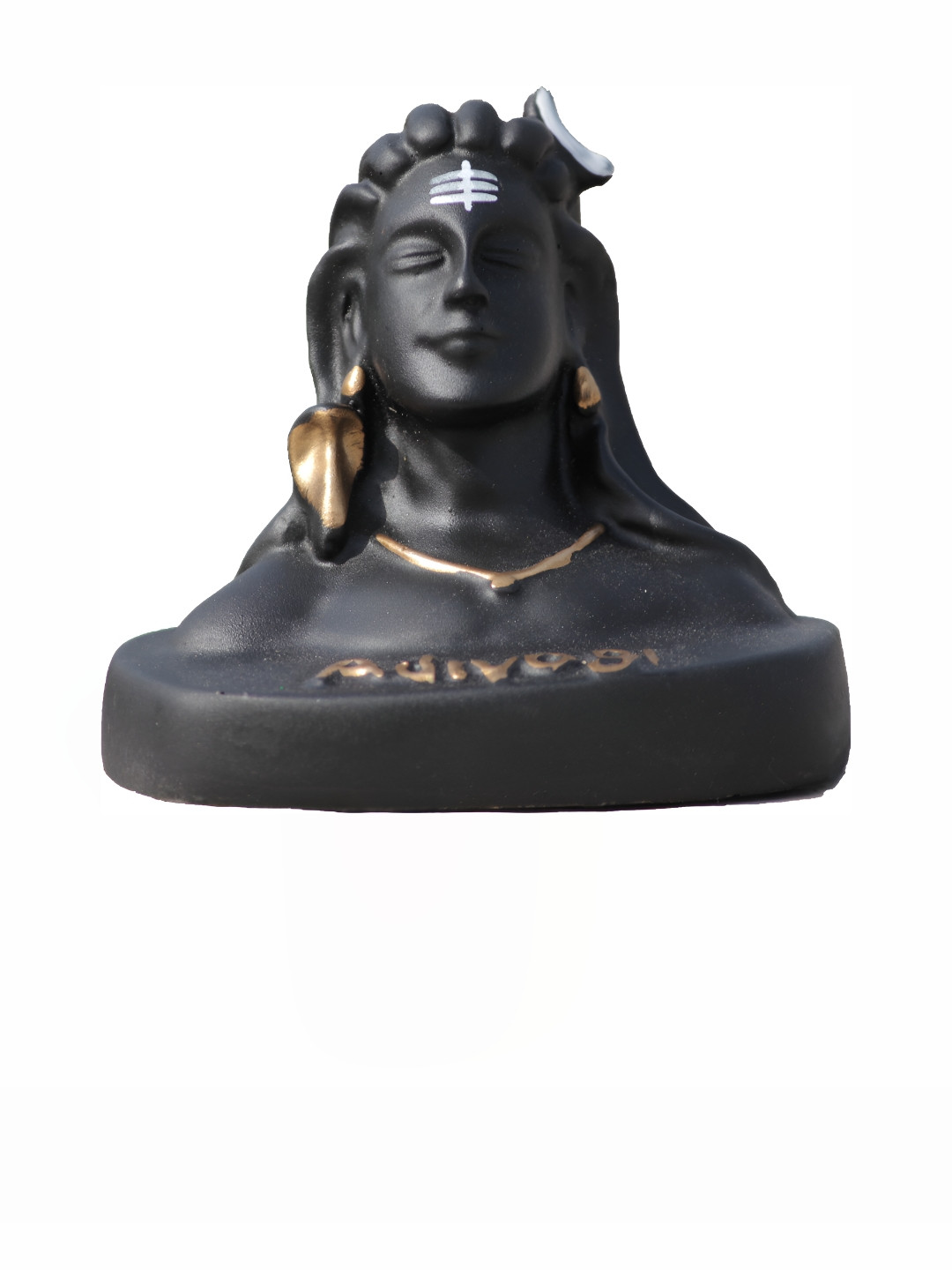 

Navyaksh Black & Gold Toned Adiyogi Shiva Idol Showpiece
