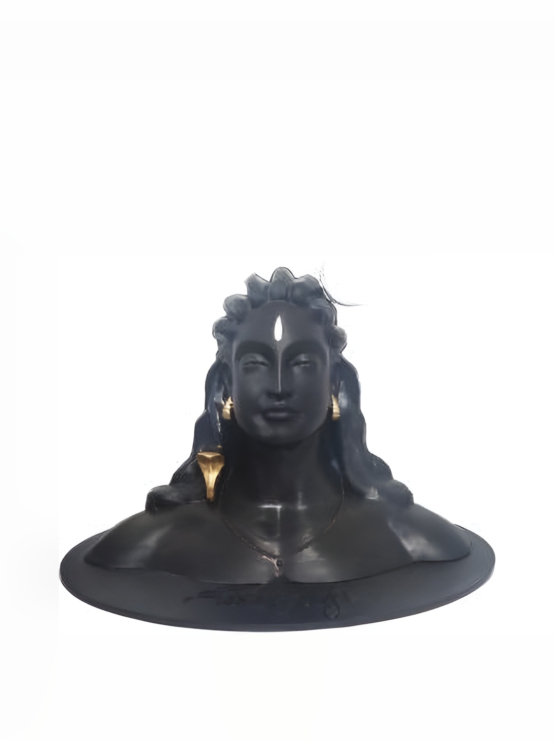 

Navyaksh Black & Gold Toned Adiyogi Shiva Idol Showpiece