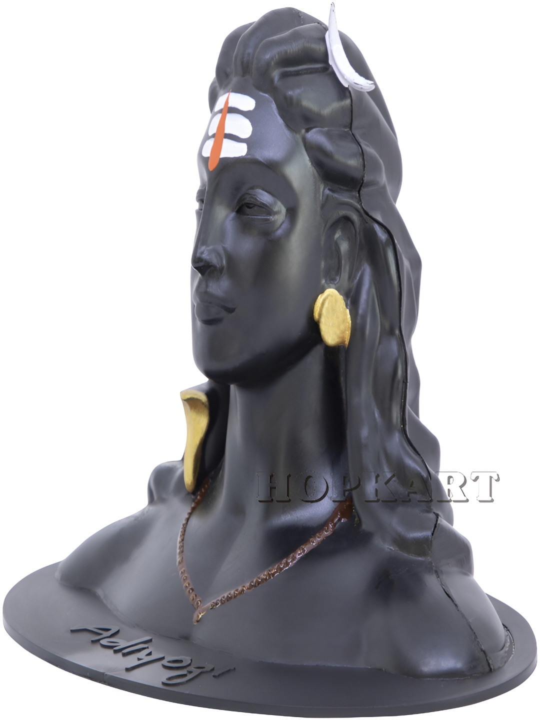 

Navyaksh Black Adiyogi Idol Marble Showpiece
