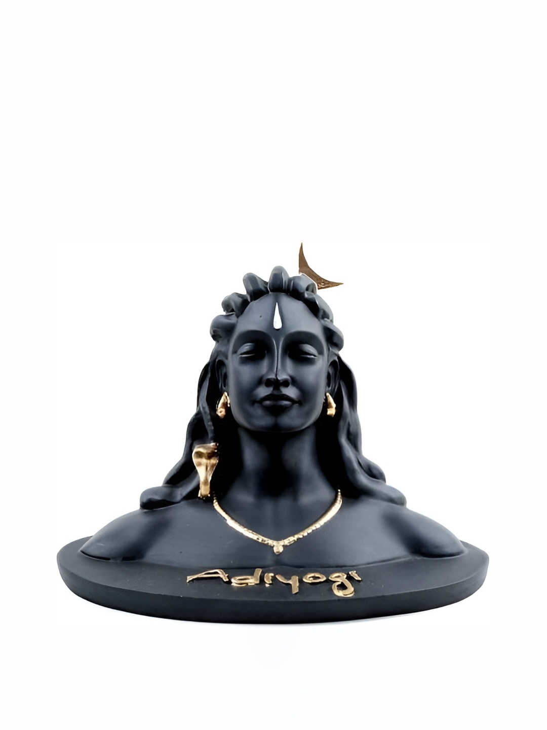 

Navyaksh Black Adiyogi Idol Marble Showpiece