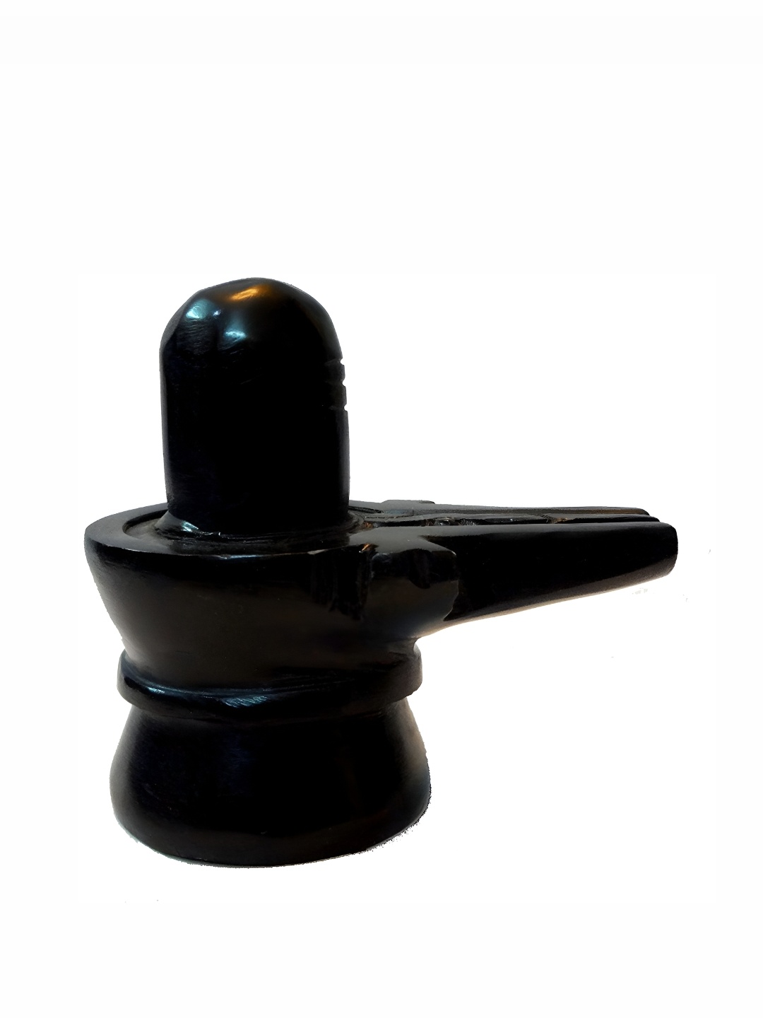 

Navyaksh Black Shivling Marble Idol Showpiece