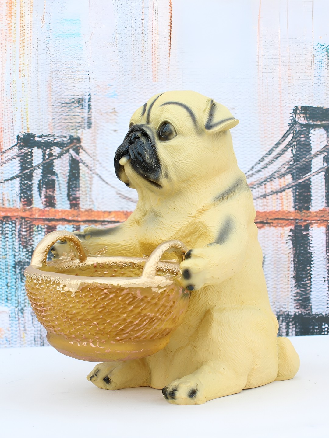 

Vikarafty Yellow Figurine Showpiece