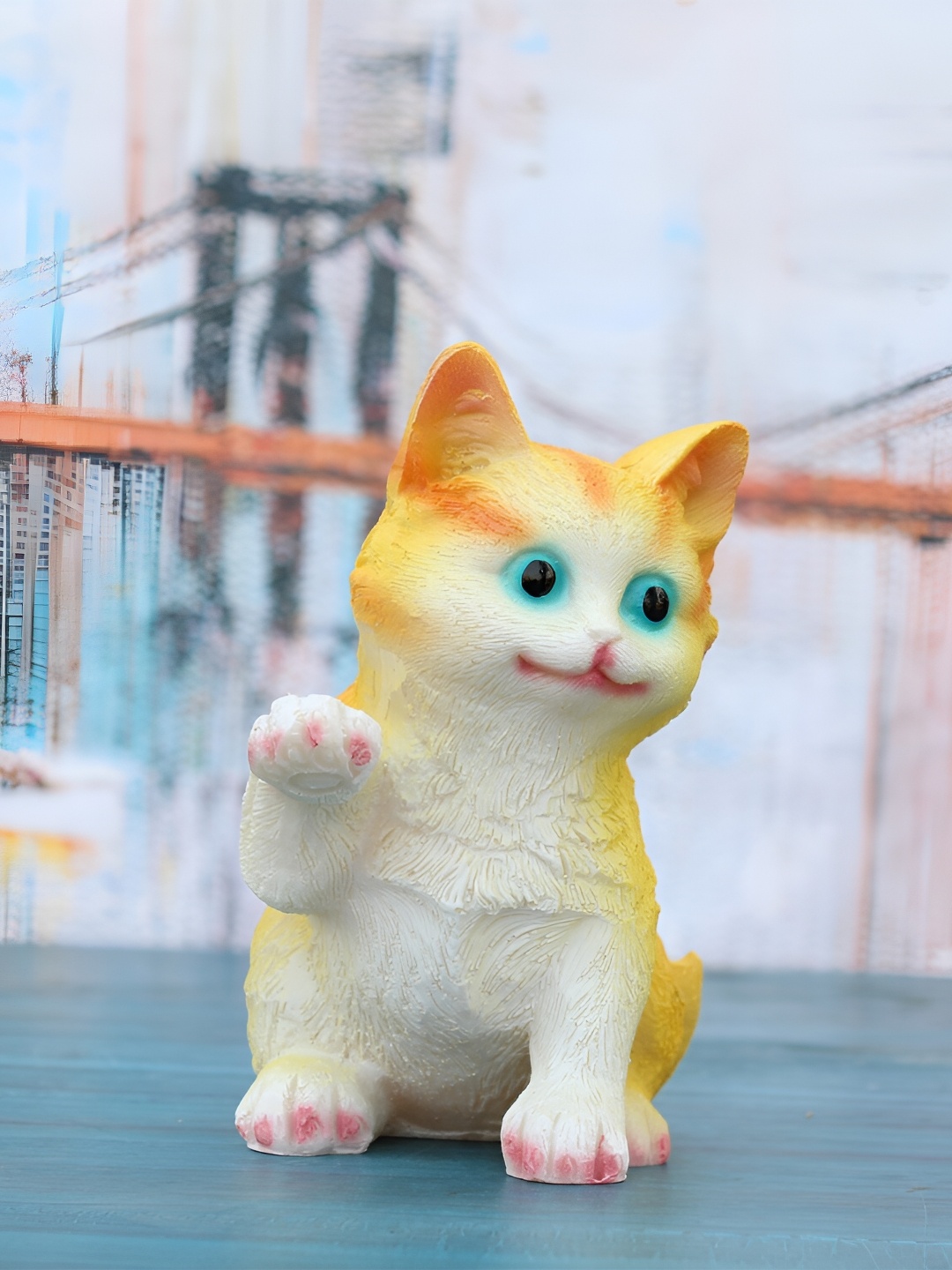 

Vikarafty Yellow Figurine Showpiece