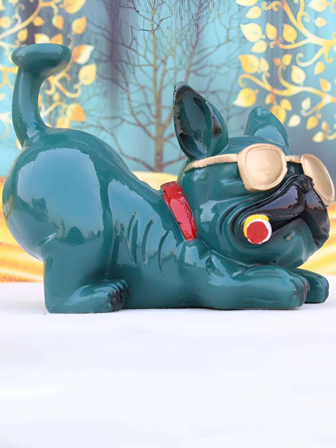 

Vikarafty Teal Figurine Showpiece