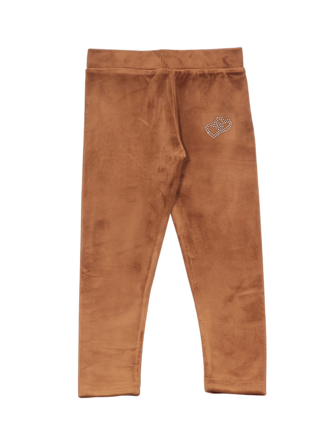 

Lil Lollipop Girls Ankle-Length Velvet Leggings, Brown