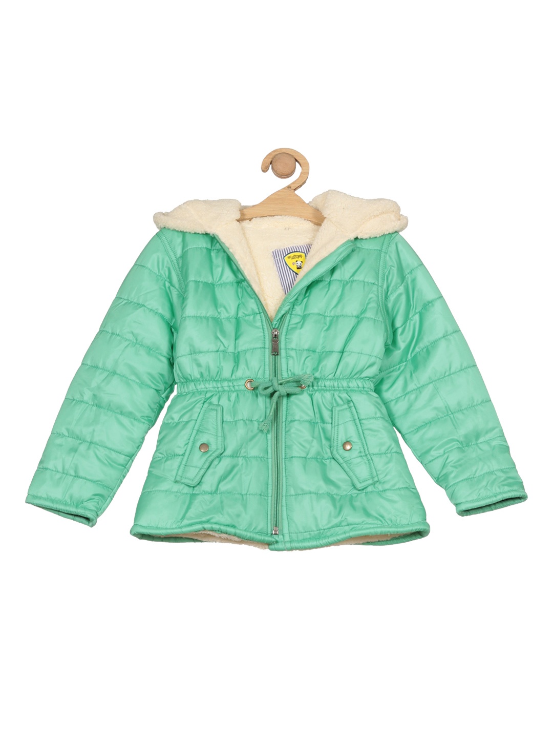 

Lil Lollipop Girls Hooded Lightweight Padded Jacket, Green