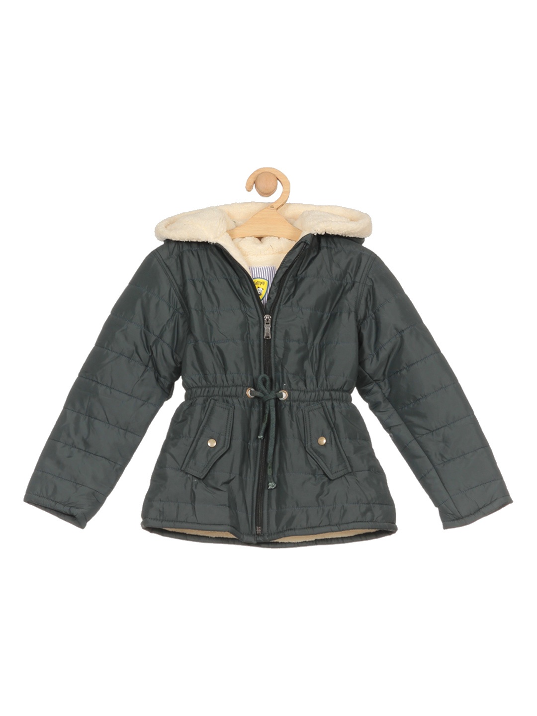 

Lil Lollipop Girls Hooded Lightweight Padded Jacket, Green
