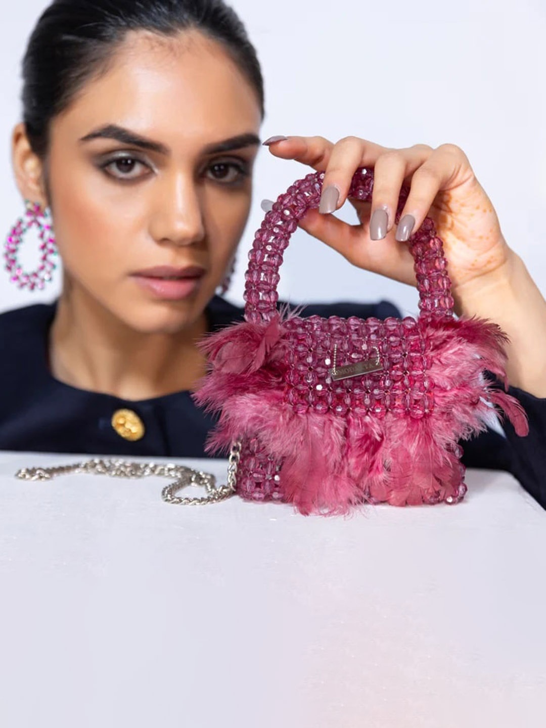 

MODARTA PU Handheld Bag, Pink