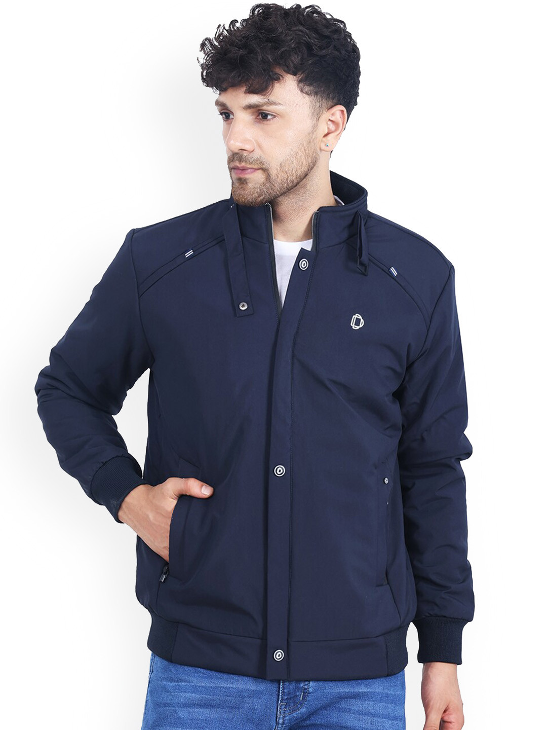 

Dollar Socks Water Resistant Outdoor Bomber Jacket, Navy blue