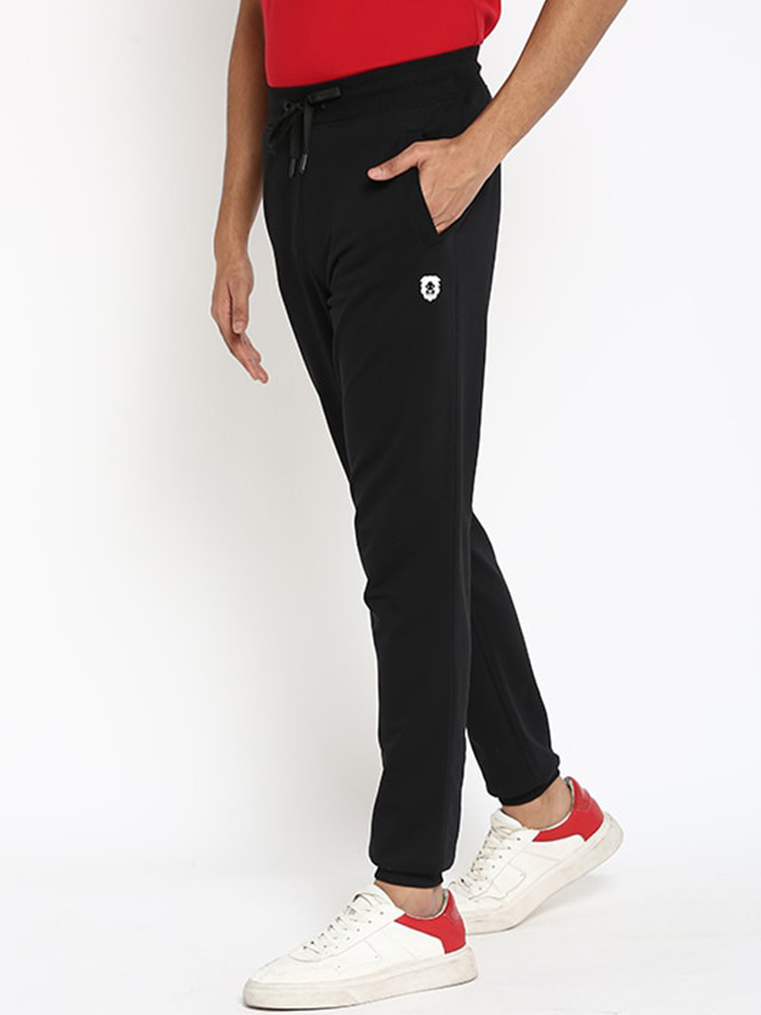 

Muvazo Men Pure Cotton Ease Up Joggers, Black