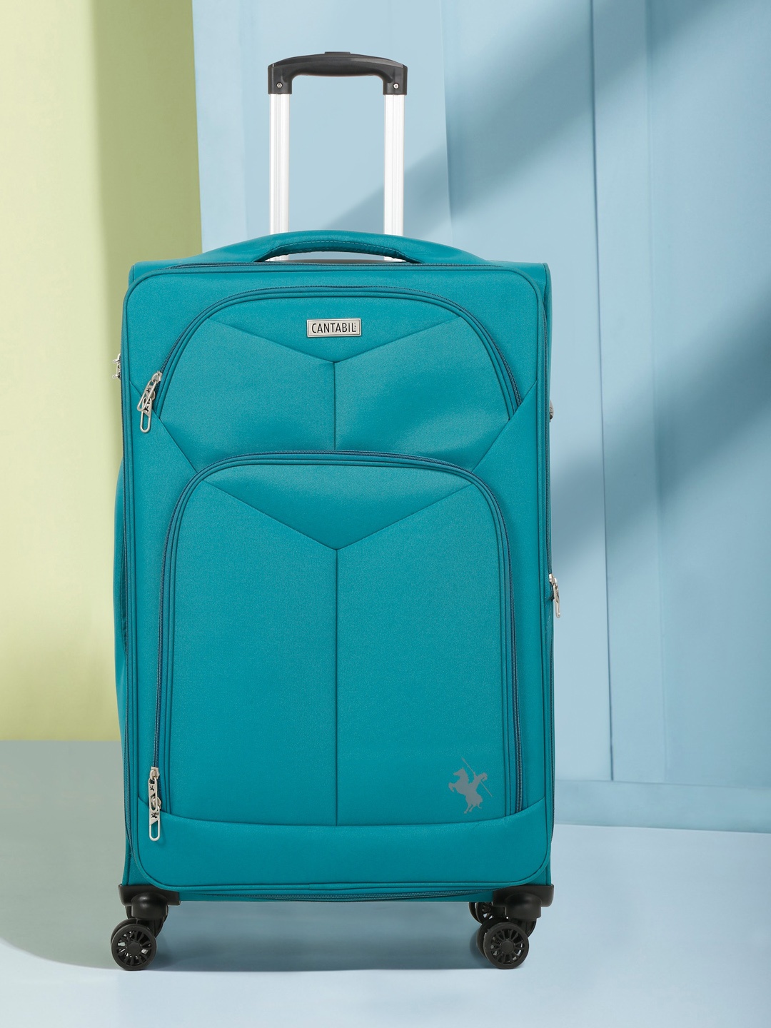 

Cantabil Soft Sided 28 inch Large Trolley Bag, Teal